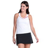 Lucky In Love Glow Stripe Tank - Women's White/Midnight/Pink View 1