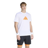 adidas Clay Graphic Tee (M) White View 1