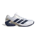 adidas Ubersonic 5 Clay - Men's White/Dark Blue View 1
