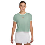 Nike Heritage Racquet Club Short Sleeve Tee - Women's Steam/Barely Green View 1