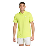 adidas Club Polo - Men's Semi Frozen Yellow View 1