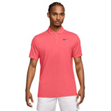 Nike Court Dri-FIT Solid Polo - Men's Hot Lava View 1