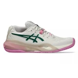 ASICS GEL Resolution X Padel - Women's Soft Oat/Jewel Green View 1