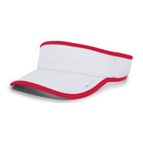 Pacific Lite Active Visor - Unisex White/Red View 1