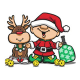 Note Cards-Pickleball Elf (8x) White View 1