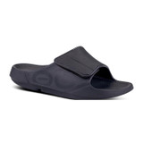 OOfos OOahh Sport Flex Slide - Unisex Black View 1