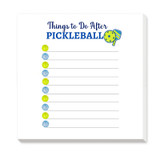 Born To Rally Pickleball Notepad Short - To Do After Pickleball White View 1