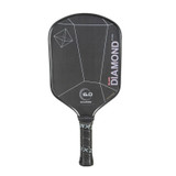 Six Zero Black Diamond Power 16mm Pickleball Paddle Black View 1