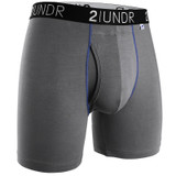 2UNDR Swing Shift Boxer Brief (Grey/Blue) View 1
