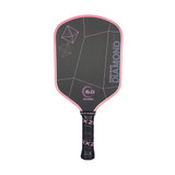 Six Zero Double Black Diamond Control 14mm Pickleball Paddle Black/Pink View 1