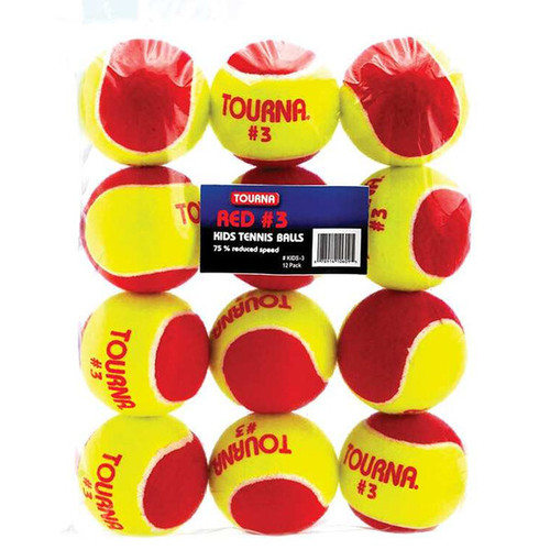 Tourna Stage 3 Red Tennis Balls (12x) View 1