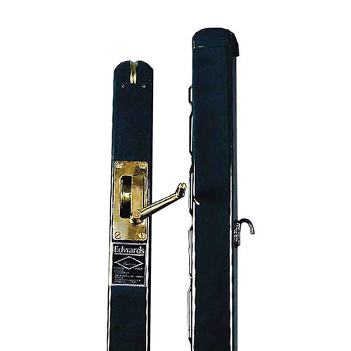 Edwards Wimbledon Square Net Posts Black View 1