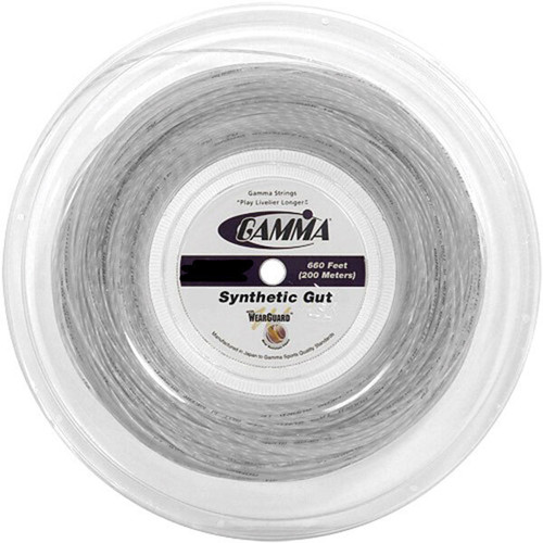 GAMMA Synthetic Gut w/WearGuard Reel 660' White View 1