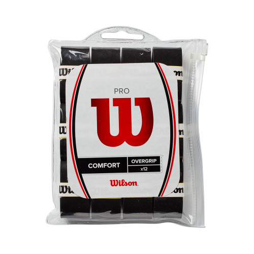 Wilson Pro Overgrip 12-Pack Black View 1