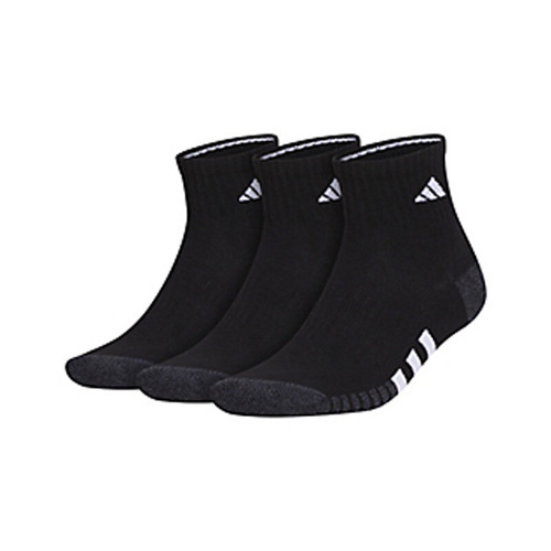 adidas Men's Cushioned 3.0 Quarter 3-Pack - Men's Black View 1