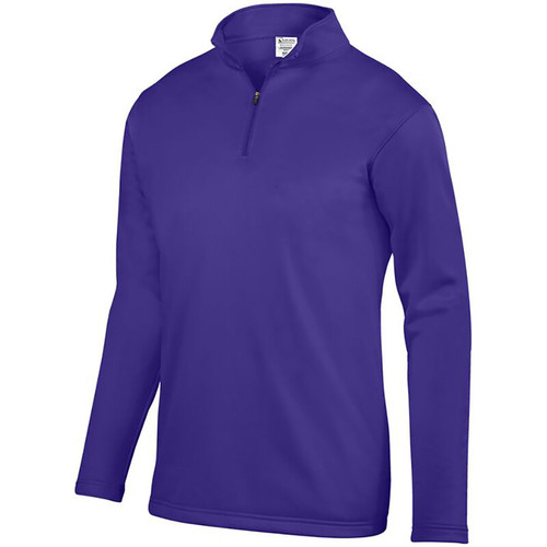 Augusta Wicking Fleece 1/4 Zip Pullover - Men's Purple View 1