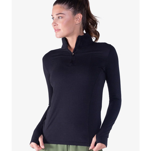tasc Recess 1/4 Zip - Women's Black View 1