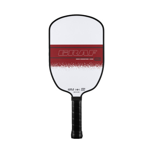 JOOLA Graf Champion 12mm Pickleball Paddle White/Red View 1