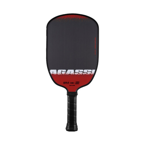 JOOLA Agassi Edge 16mm Pickleball Paddle Black/Red/White View 1
