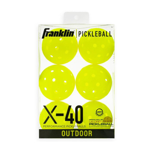 Franklin X-40 Pickleballs (6x) (Optic) Yellow View 1