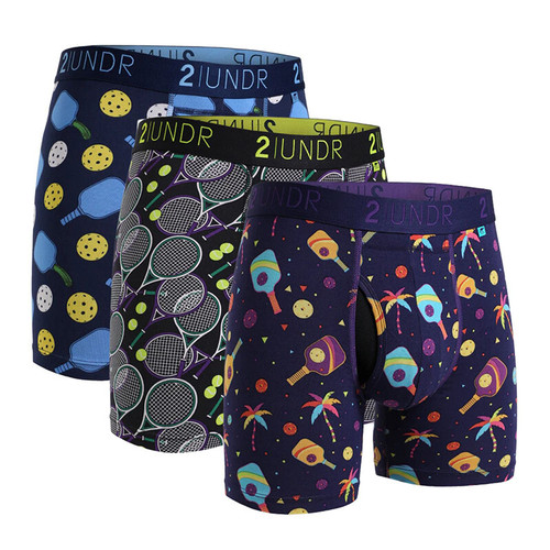 2UNDR Swing Shift Boxer Brief 3 Pack Pickled Balls/Deuce/Pickle Paradise View 1