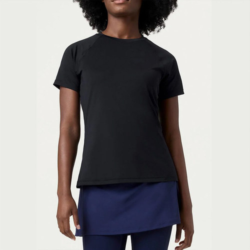 FILA Essentials Mesh Back Short Sleeve Top - Women's Black View 1