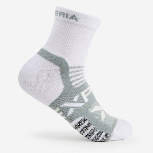 Thor-Lo Experia Ultra Light Padding Ankle Socks White/Grey View 1