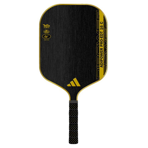 adidas Adipower Pro EDT 16 C 2025 Pickleball Paddle Black/Gold View 1
