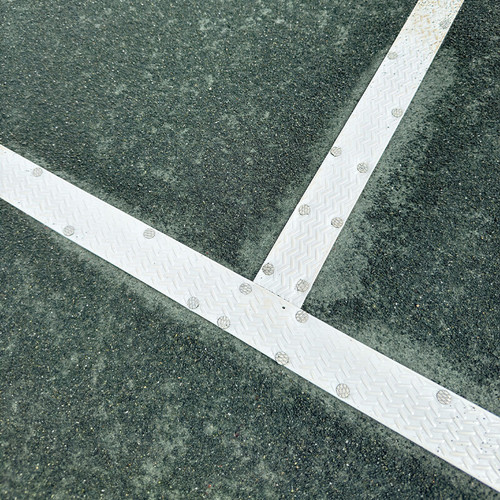 Putterman Herringbone Line Tape White View 1