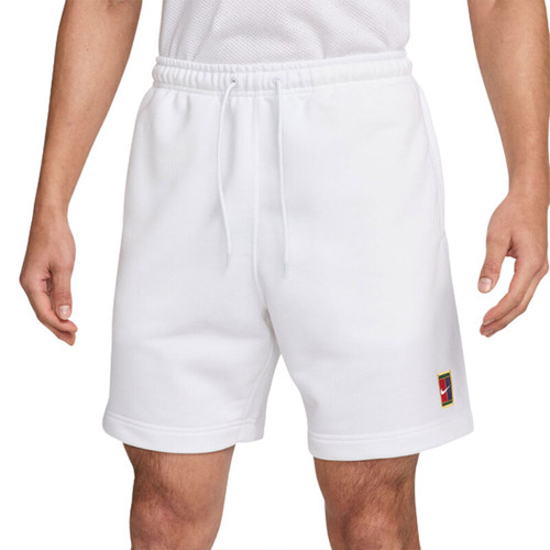 Nike Court Heritage Fleece Short - Men's White View 1