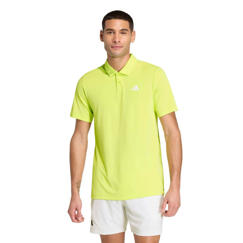 adidas Club Polo - Men's Semi Frozen Yellow View 1