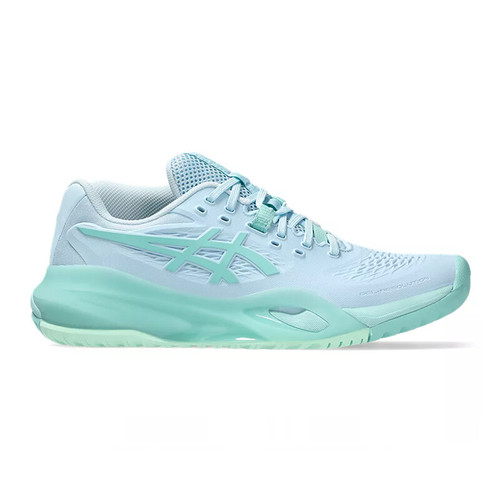 ASICS GEL Resolution X - Women's Light Blue/Oasis Green View 1