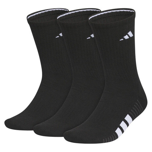 adidas Cushioned 4.0 Crew 3-Pack - Men's Black View 1