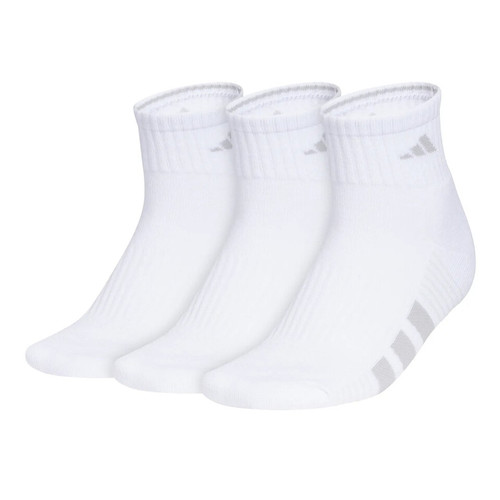 adidas Cushioned 4.0 3-Pack Quarter - Women's White View 1