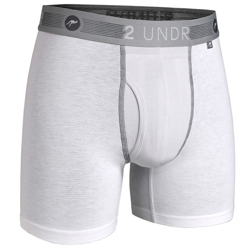 2UNDR Flow Shift Boxer Brief (White) White View 1