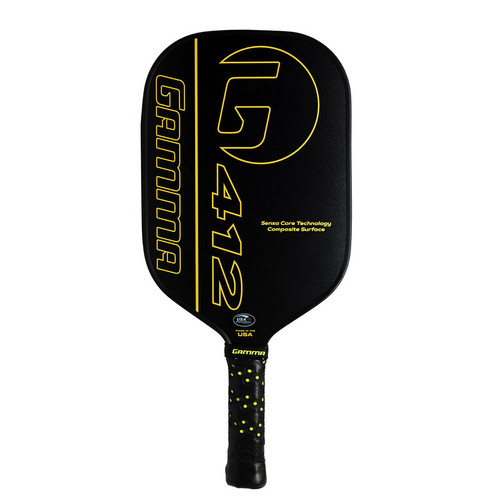 GAMMA 412 Pickleball Paddle Black/Yellow View 1