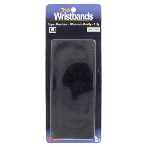 Tourna Superthick Wristbands (2x) Black View 1