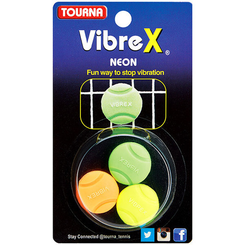 Tourna Vibrex Neon Vibration Dampeners (3x) View 1