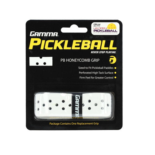 GAMMA Pickleball Honeycomb Replacement Grip White View 1
