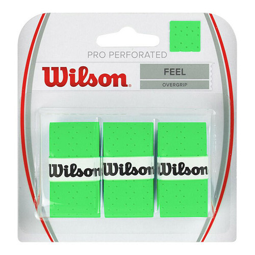 Wilson Pro Perforated Overgrip (3x) Green View 1