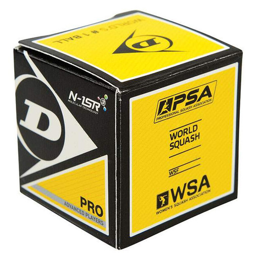 Dunlop Pro Squash Balls (1x) (Black) View 1
