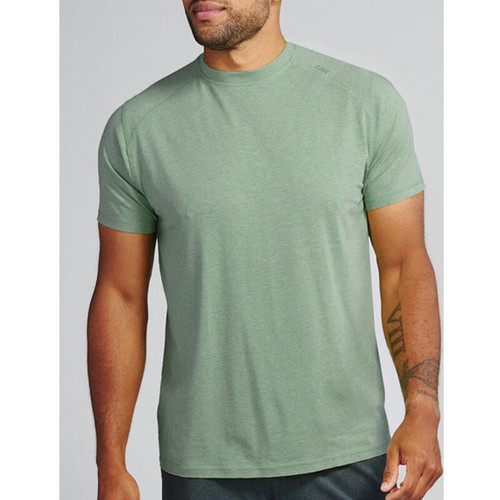tasc Carrollton T-Shirt (M) Kelp Heather View 1
