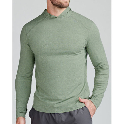 tasc Carrollton Lightweight Hoodie - Men's Kelp Heather View 1
