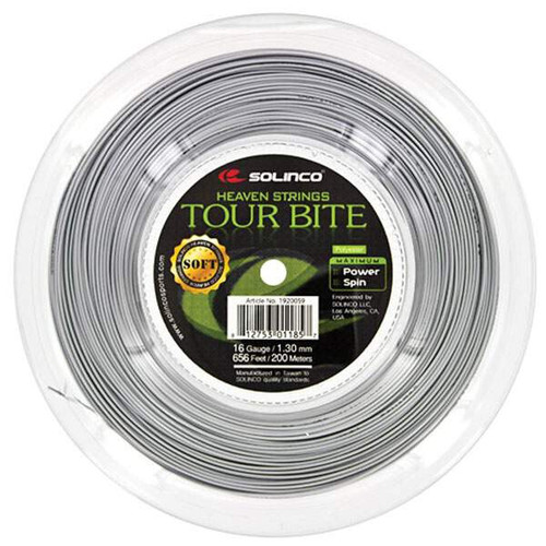 Solinco Tour Bite Soft Reel 656' (Silver) View 1
