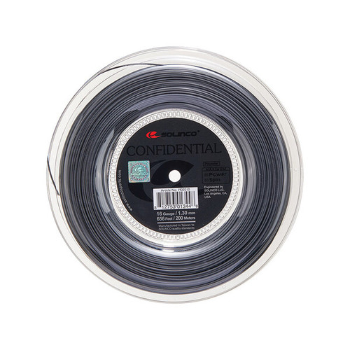 Solinco Confidential Reel (Dark Silver) 656' View 1