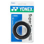 Yonex Wet Super Grap Overgrip (3x) Black View 1