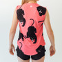 Faye+Florie Panther Print Muscle Tank - Women's Pink View 2