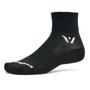 Swiftwick Aspire Quarter Crew (Black) View 1