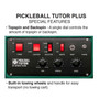 Pickleball Tutor Plus w/ 2 Line Oscillation (Battery) Green View 2