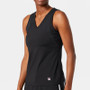 FILA Essentials Full Coverage V-Neck Tank (W) Black View 1